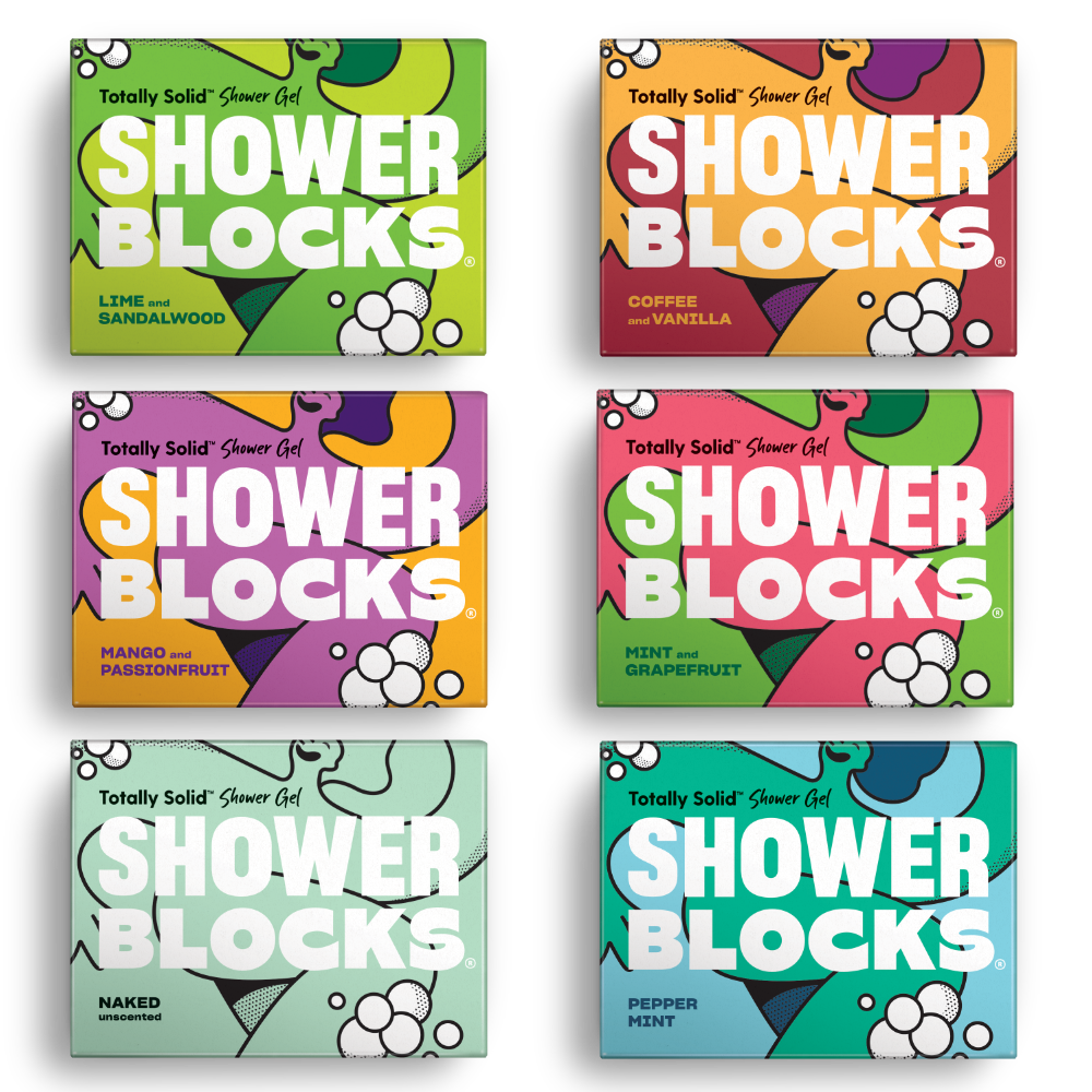 Shower Blocks – Mixed Pack (6 Bars) - Life Before Plastic